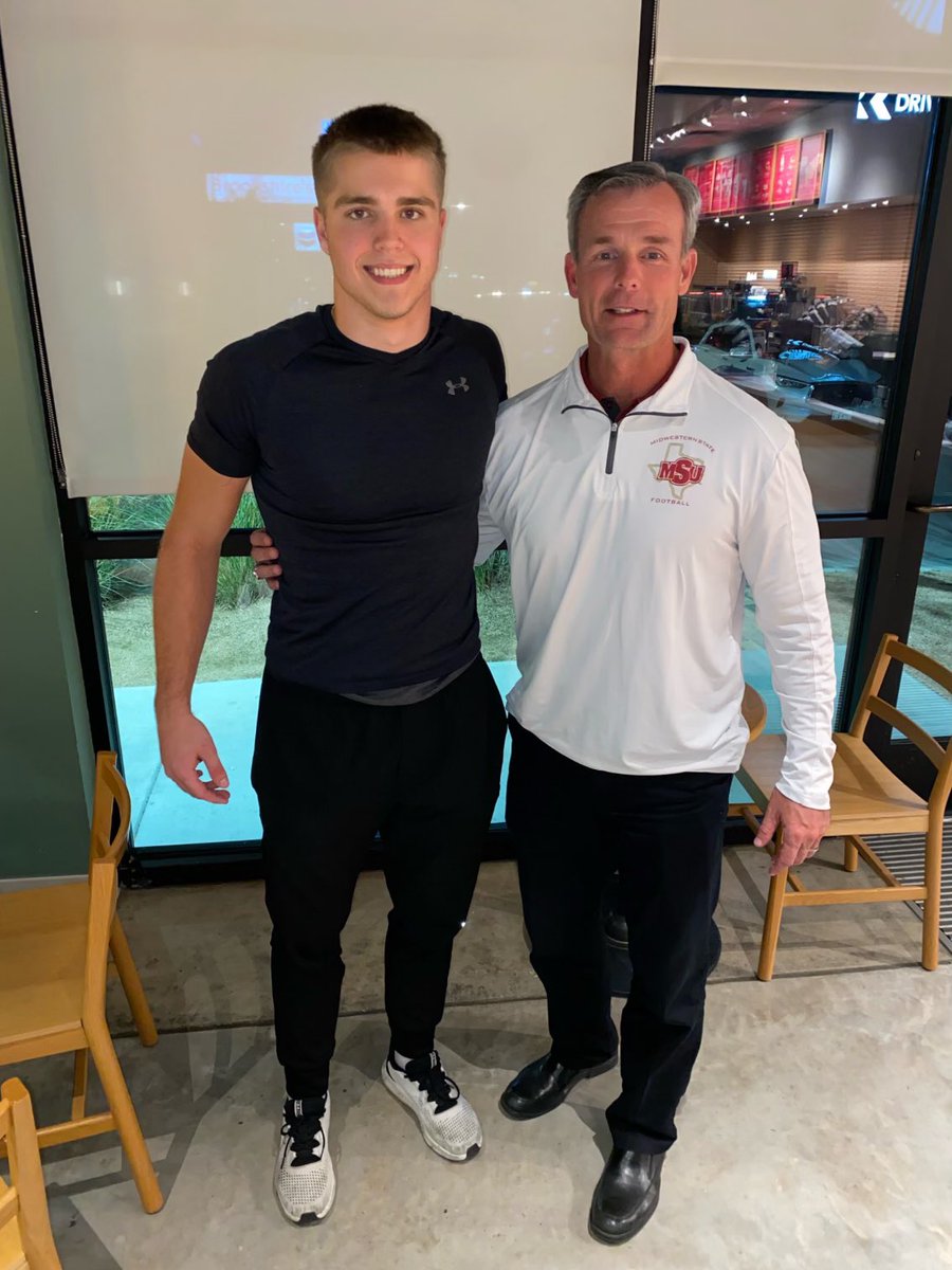 Jake βπ¨β Wallis (@jakewallis01) on Twitter photo Great talk with <a href="/MustangsDC/">Rich Renner</a> ! Thanks for coming down to meet with me. I really appreciate the family environment at <a href="/MSUTexasFB/">Midwestern State Football</a> and the consideration of my future. Canβt wait to be up there in January. Great talk with <a href="/MustangsDC/">Rich Renner</a> ! Thanks for coming down to meet with me. I really appreciate the family environment at <a href="/MSUTexasFB/">Midwestern State Football</a> and the consideration of my future. Canβt wait to be up there in January.