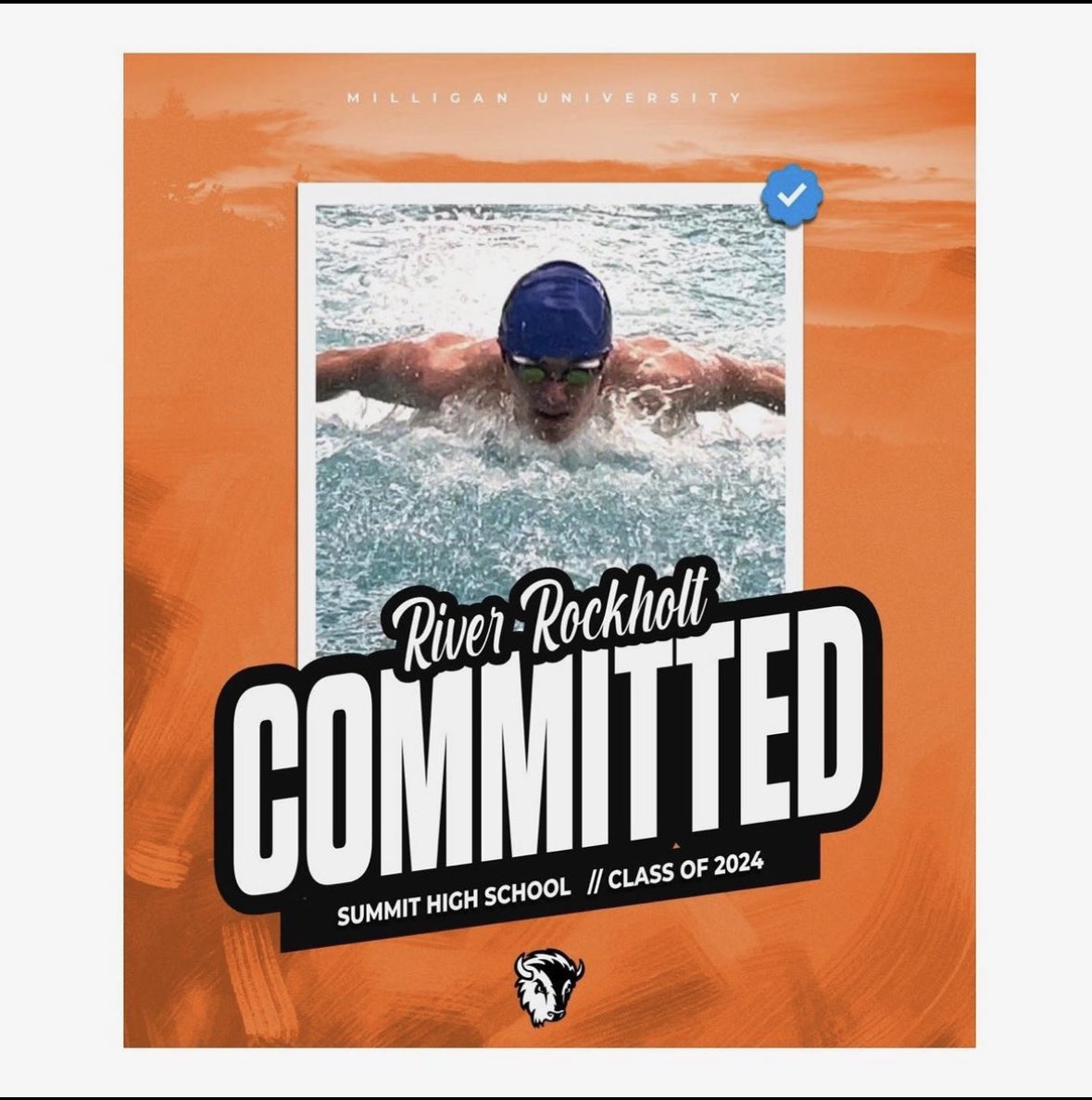 COMMITMENT! River Rockholt, 2x A-Finalist at State and multiple school record holder has committed to swim for Milligan University! River had a ton of success for the Spartans and he will make a huge impact for the Buffs! <a href="/wcsSHSAthletics/">Summit Spartans Athletics (TN)</a> @wcsshs <a href="/SummitSquad/">SUMMIT SQUAD</a> <a href="/MilliganBuffs/">Milligan University Athletics</a>