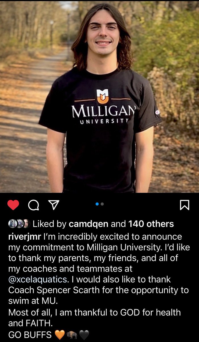 summitswimteam's tweet photo. COMMITMENT! River Rockholt, 2x A-Finalist at State and multiple school record holder has committed to swim for Milligan University! River had a ton of success for the Spartans and he will make a huge impact for the Buffs! @wcsSHSAthletics @wcsshs @SummitSquad @MilliganBuffs https://t.co/IDAoE4gyFY