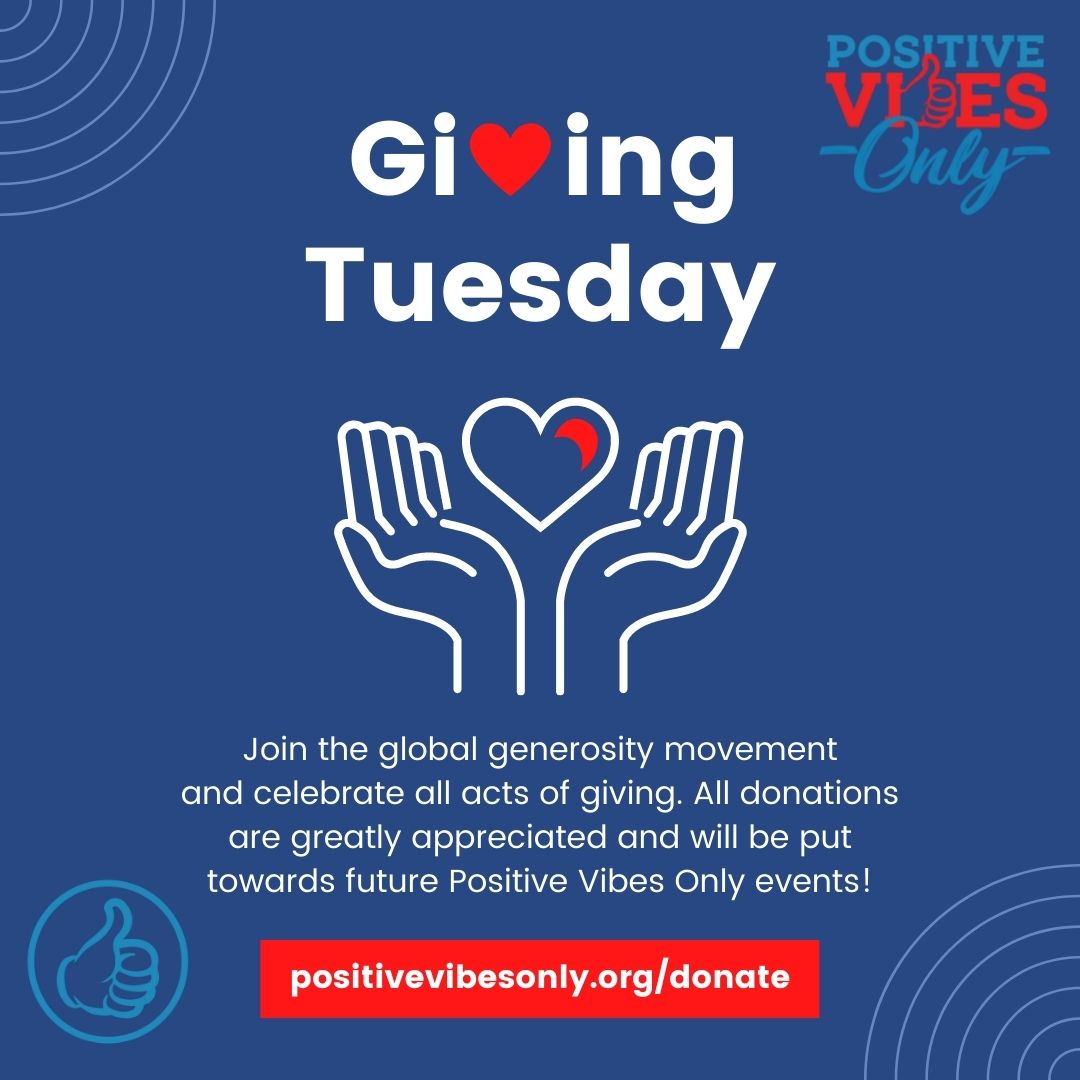 alwayspvo's tweet photo. This #GivingTuesday, spread the love with Positive Vibes Only! ❤️ Help us empower young talents in Chicagoland and Northwest Indiana. Your donation supports creativity, education, and community events. Join us in making a positive impact!🙂

Donate now: https://t.co/rhpSAN7WwN https://t.co/d9LhxgMyj8