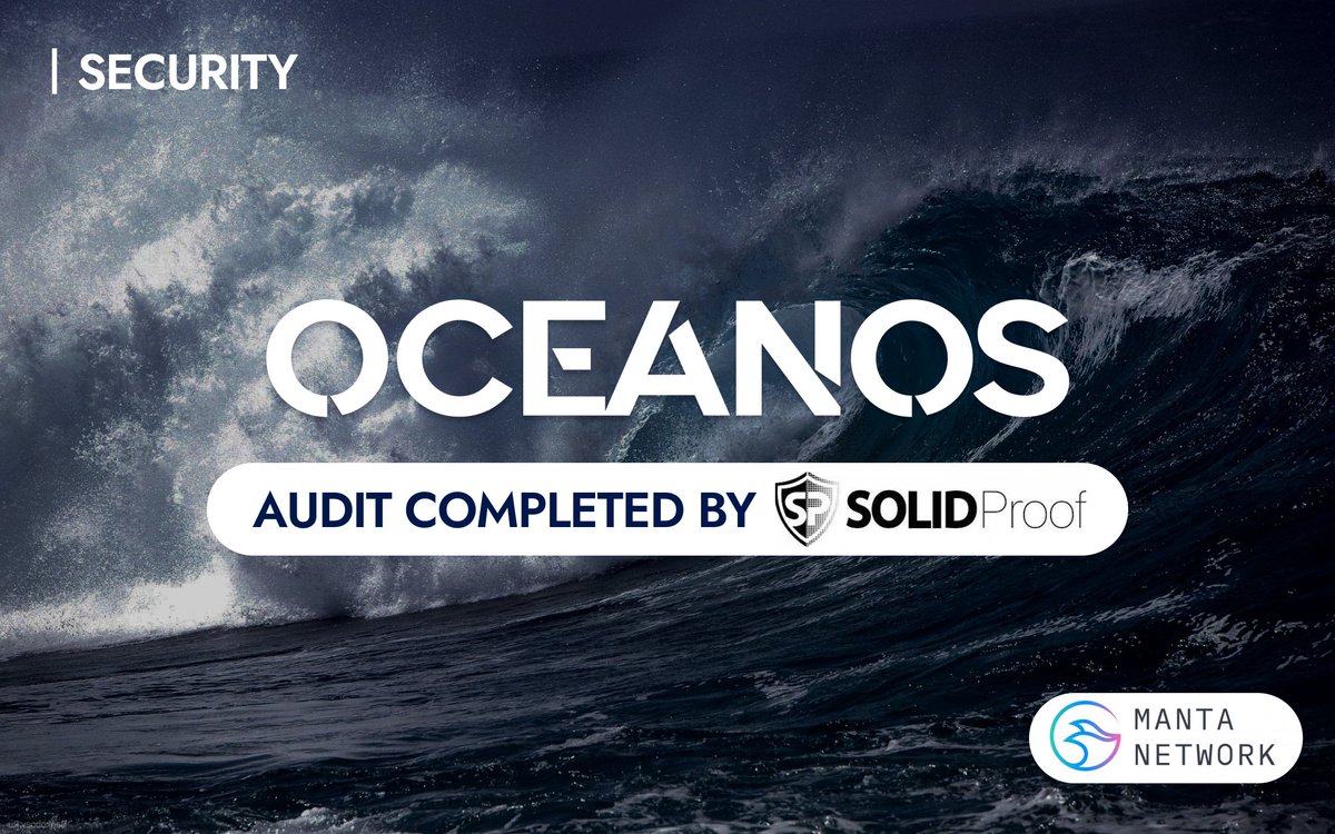 Oceanosfi's tweet photo. Oceanos Finance audit has now been completed by @SolidProof_io 

https://t.co/v5ZjOkxNiH is a leading blockchain security company that offers comprehensive auditing, KYC, development, and consulting services

See full audit report here👇
https://t.co/rrHvSXJNhd
#MantaPacific https://t.co/ihXD5YzeKi