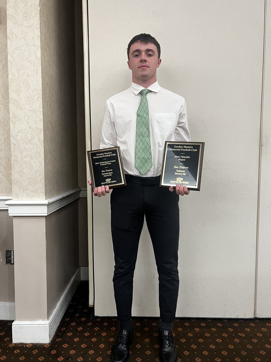 Zac Fearon (@fearonzac) on Twitter photo I am honored to have been recognized as the Burlington County MVP! Huge thank you to my teammates and coaches! <a href="/senecafootball/">Seneca Football</a> I am honored to have been recognized as the Burlington County MVP! Huge thank you to my teammates and coaches! <a href="/senecafootball/">Seneca Football</a>