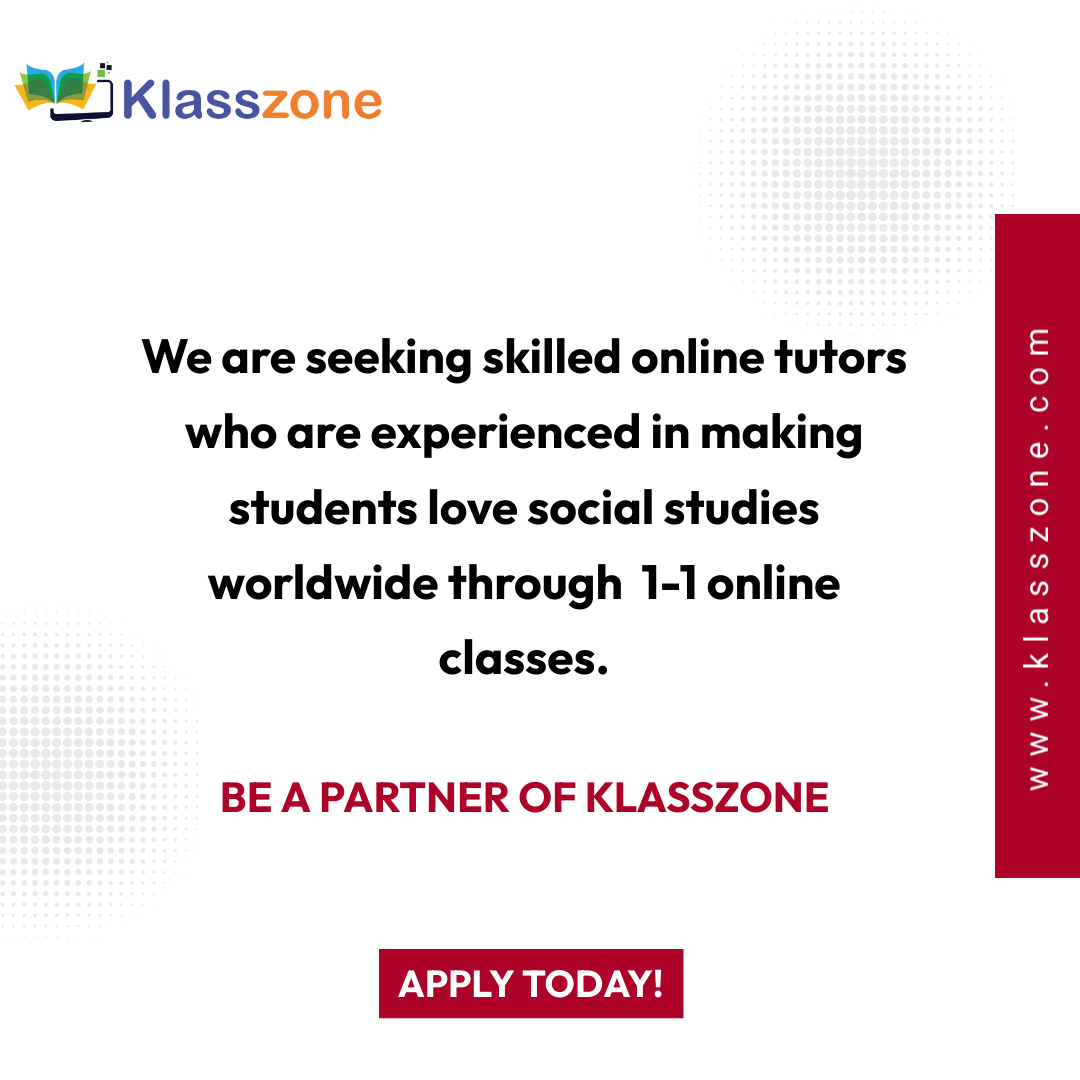 klasszone22's tweet photo. We are looking for experienced social studies teachers for 1-on-1 online classes.
Visit Klasszone: https://t.co/S9RN7MDZHy
Call: π 9471376738
#klasszone #hiring #tutors #onlinetutors #socialstudies #becomeonlinetutor #jobs #tutorjob #onlineclasses #learning #students https://t.co/lqaoeZ9tpP