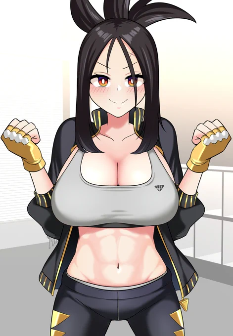 #いい肉の日 転校生!今日はいい肉の日らしいぞ!しっかり鍛えている私にぴったりの日だな!!