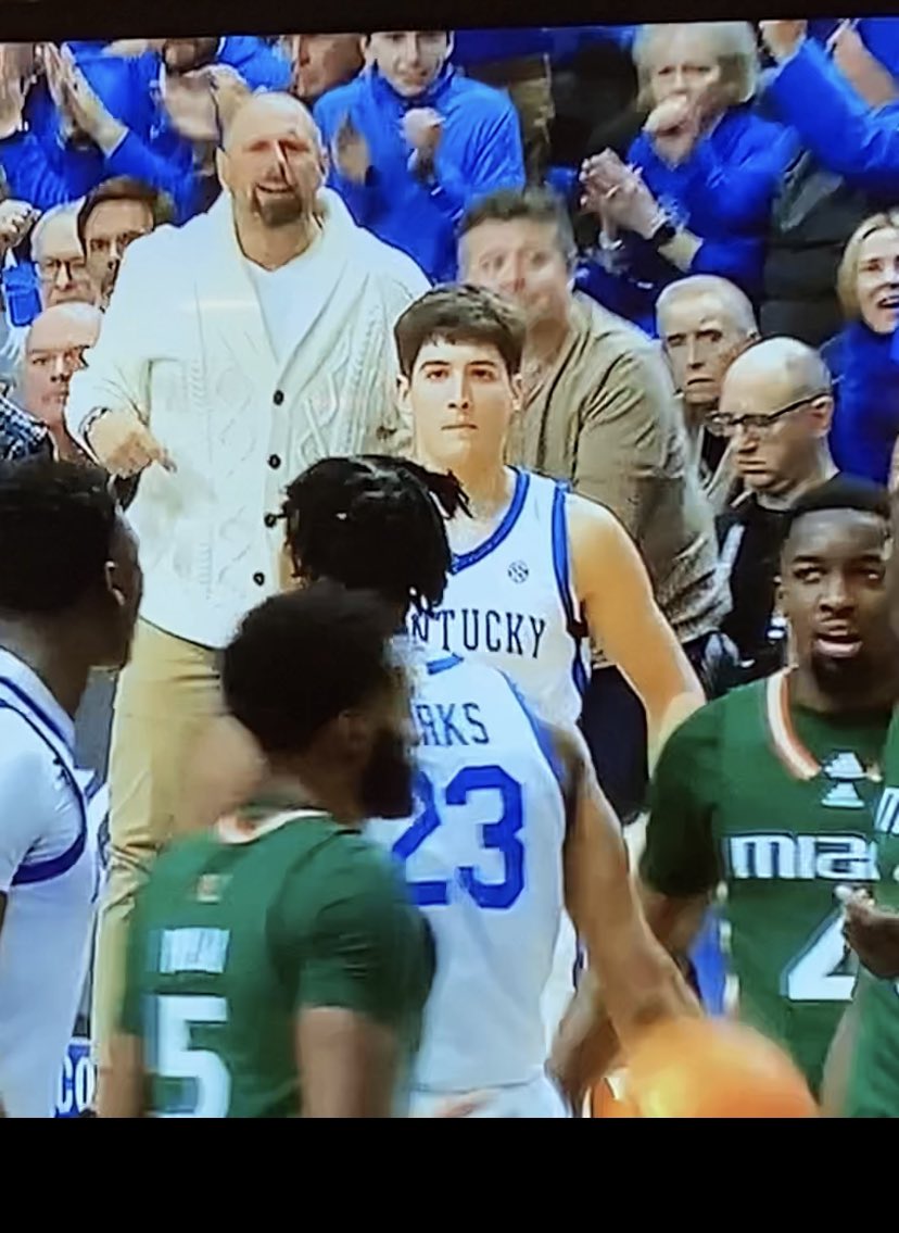 adamschreck315's tweet photo. @aqshipley rockin’ a cardigan at the UK Game? 😂 @PatMcAfeeShow https://t.co/yTSZY3PmT5