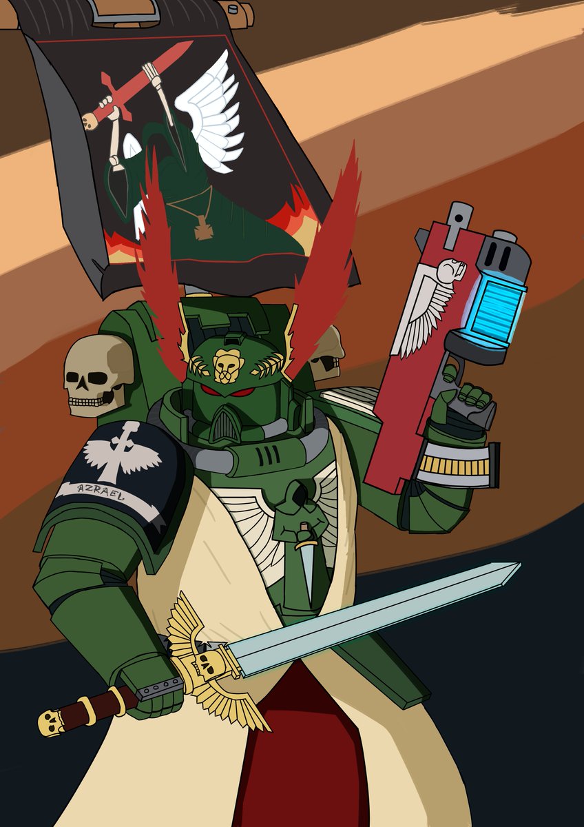 CastelliARTs's tweet photo. "Forget your past life. From this day on you are simply a Dark Angel - nothing else is of consequence. The Chapter is all that matters."
- Azrael, Supreme Grand Master of the Dark Angels

a hard one to made to be honest
#warhammer40k #WarhammerArt #WarhammerCommunity https://t.co/ut2ix20seo