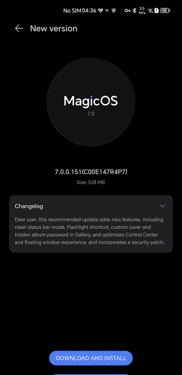 fabrizio_degni's tweet photo. A new firmware update has been release for the #honormagic3ProPlus.
Various changes and at the moment my unit isn't eligible for the beta adoption program for the #MagicOS8.
#honor https://t.co/9ln6cdCs2B