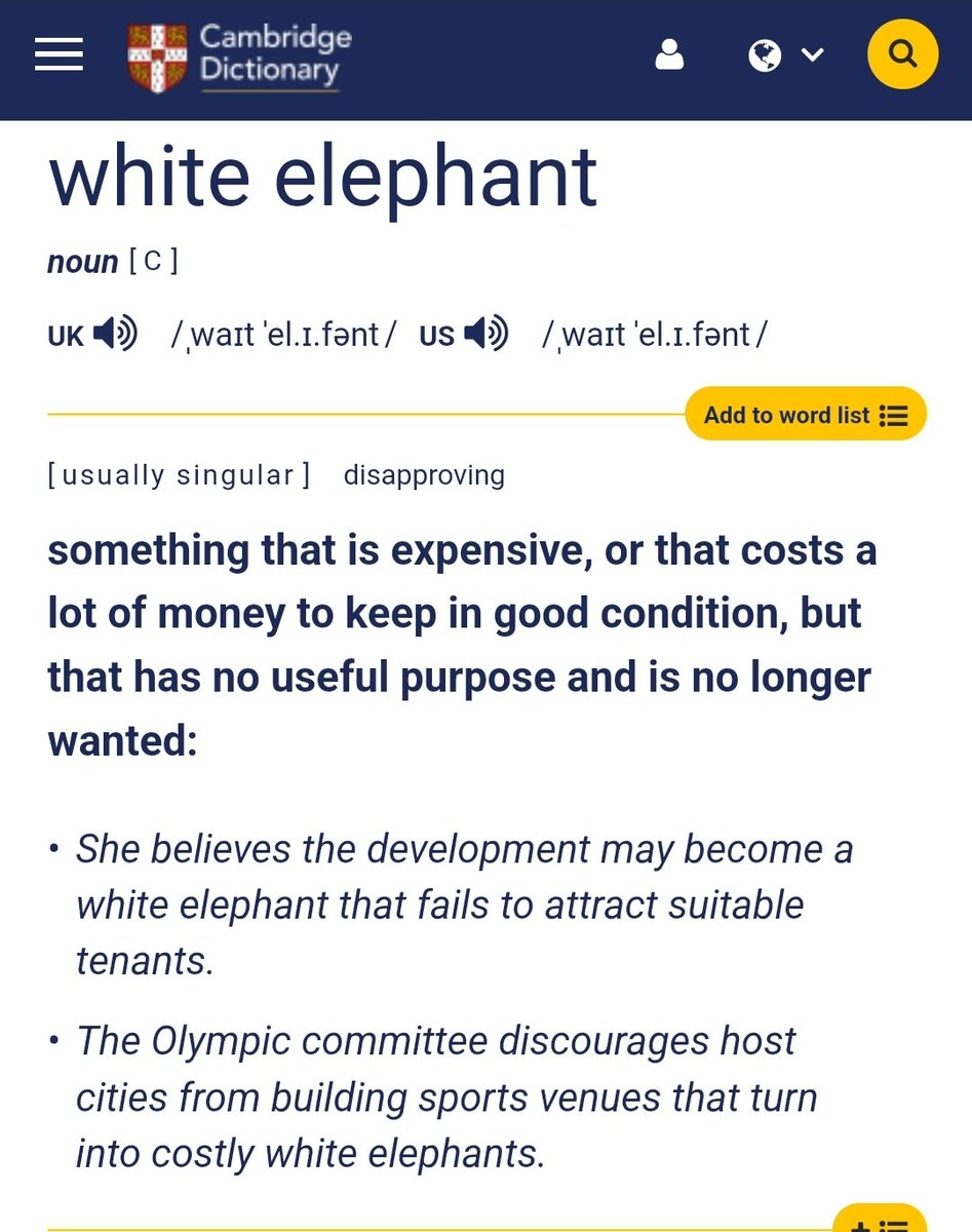 shallypristine's tweet photo. Buat yg belum familiar dengan idiom 'gajah putih' https://t.co/KeZ0traxe5