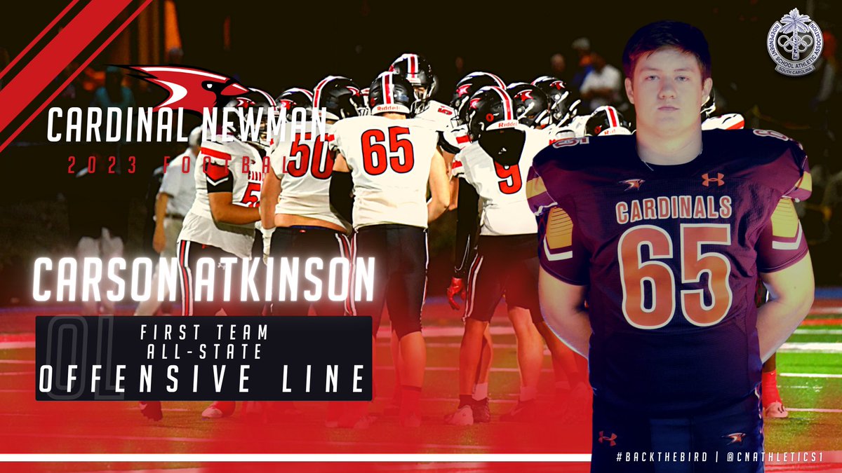 Congrats to OL  <a href="/CarsonAtkinson7/">Carson Atkinson</a> on being voted SCISA 4A 1st team All State!