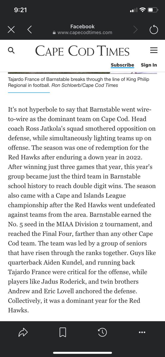 Couldn’t be any more proud of this team! <a href="/capecodtimes/">Cape Cod Times</a> <a href="/CoachJatkola/">Ross Jatkola</a> <a href="/StableFootball/">BarnstableFootball</a>