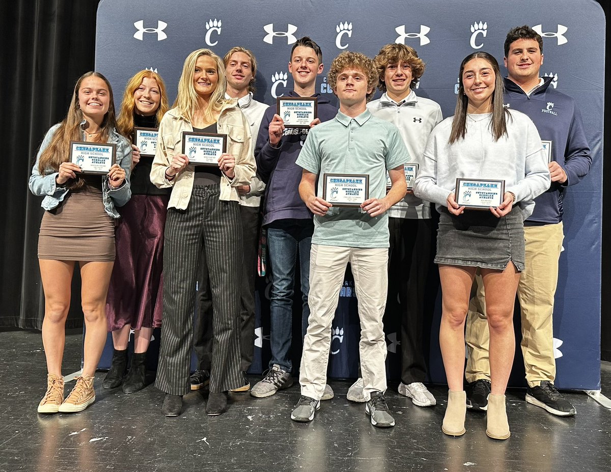 Congratulations to our Outstanding Scholar Athletes.  High GPA on their respective team. #smartcookie  #smartandathletic <a href="/IMChesapeakeHS/">Chesapeake High School</a> #cougarpride