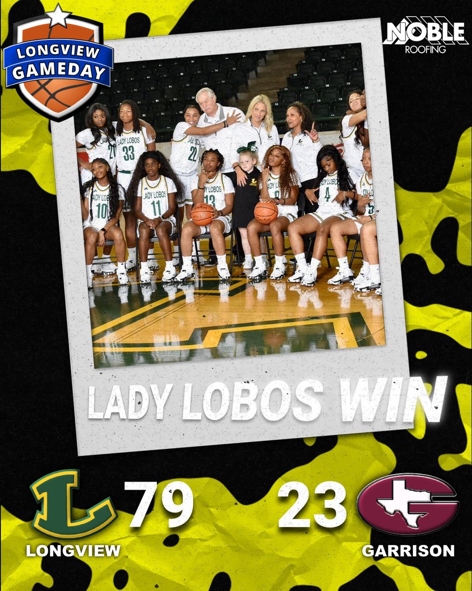 How about a 50+ point road win by the Lady Lobos tonight in Garrison. They move to 7-2 and head to Winnsboro for a tournament this weekend