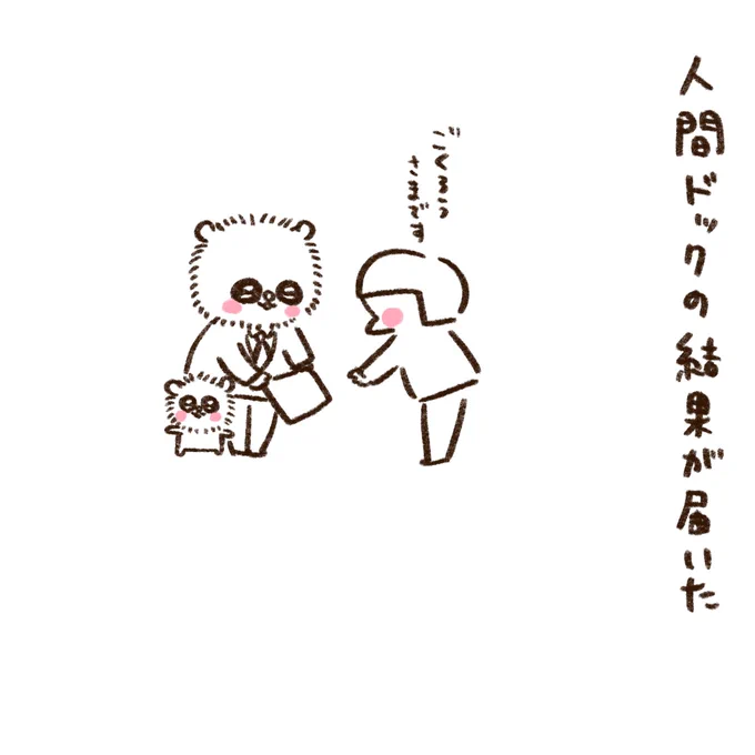 人間のドック結果発表