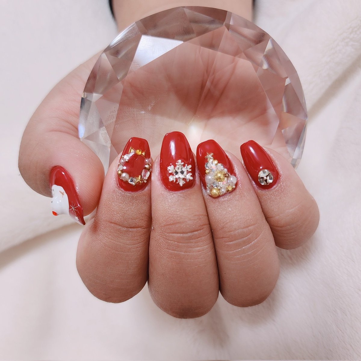 cr4798kn's tweet photo. #クリスマスネイル #雪だるま #リース #クリスマスツリー #雪の結晶 #ビジューネイル #ネイルデザイン #冬 https://t.co/zra9TRPJ0d