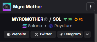 MyroMother's tweet photo. Told y'all, the FOMO for Myro Mother is insane 🤯🤯
 
We're set to break the ATH and secure that top 1 spot with your support🤑

#MyroMother https://t.co/fLNhhdo4JQ