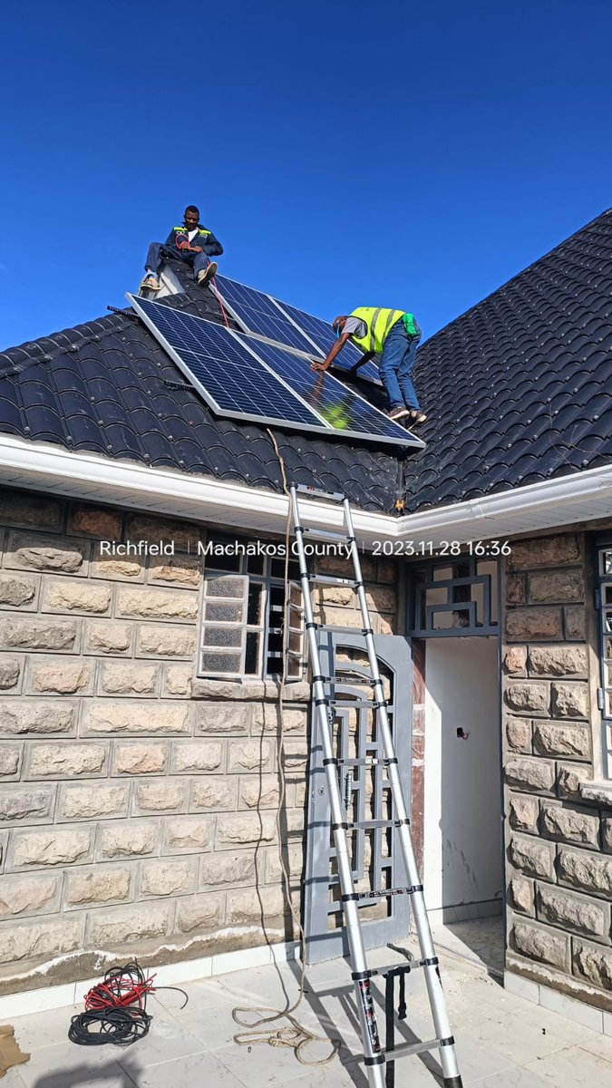RichSolar4's tweet photo. WHY PAY ELECTRICITY BILLS were by you can substitute with solar! At Richfield solar solutions we have amazing offers in solar off-grid systems &amp; solar water https://t.co/FeXQXqDROG is our 5kva kit successfully delivered &amp; installed at VOTA machakos county. https://t.co/AKOxQRsTSy