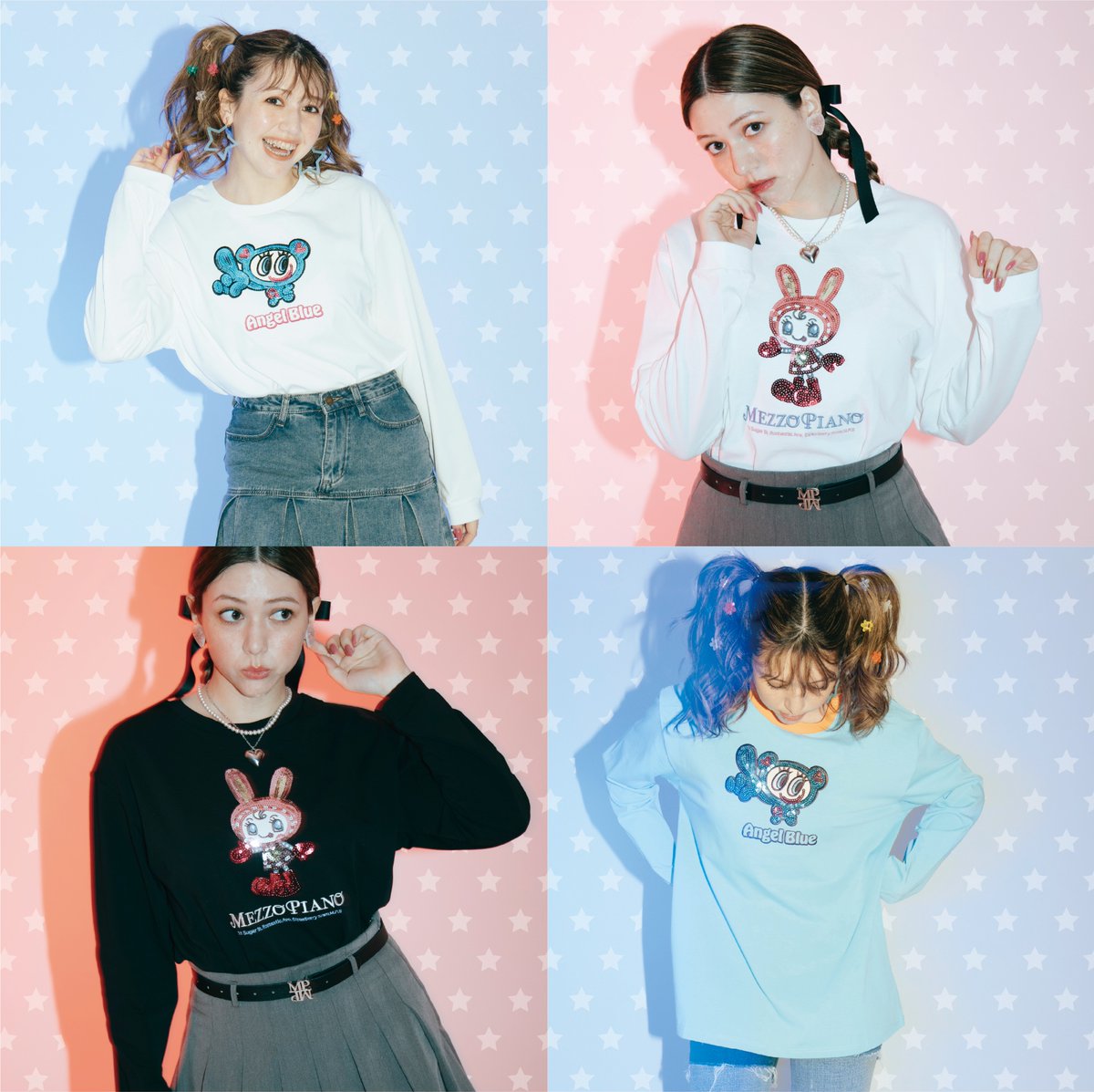 スパンコールTシャツ 着用写真大公開〜🌈✨ タックインしてもアウト