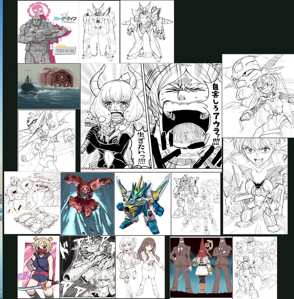#今月描いた絵を晒そう