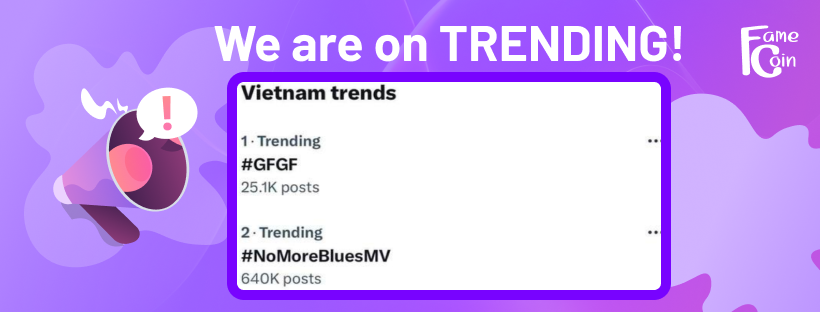 GetFameAI's tweet photo. WE ARE ON TRENDING in Vietnam!🇻🇳

#FameCoin #GFGF https://t.co/xOh17JViyd