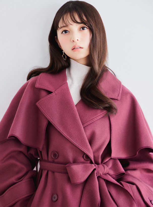 JUSGLITTY リボンベルト付きロングコート Sサイズ