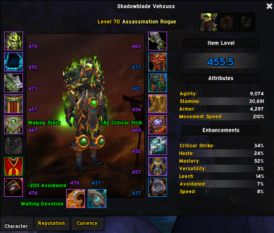 Kumoii_'s tweet photo. Slowly but surely getting my ilvl up in #WorldOfWarcraft . Got my 4 tier pieces. Now I just gotta replace those blues 🤣 REALLY hoping I can finally get KSM this season for once. https://t.co/6yD4xzloBR