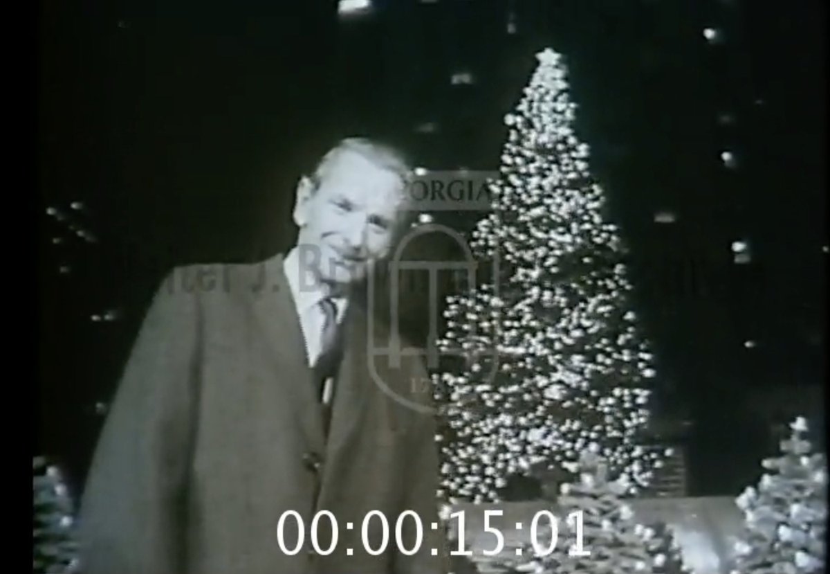 DigLibGA's tweet photo. November 29th, 2023 is the 90th anniversary of the Rockefeller Center Christmas Tree Lighting. Here is a series of WSB-TV newsfilm clips of the 1962 30 Rock lighting from our partners at @BMAatUGA https://t.co/yxRNOh6oGl #30RockTree #30RockChristmas https://t.co/wZGg2MlmW9