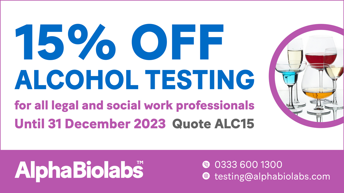 AlphaBioLabs's tweet image. 15% off ALL legal alcohol testing until 31st December 2023.

Call us on 0333 600 1300 or email testing@alphabiolabs.com &amp;amp; quote ALC15.

More info online here ⬇️
ow.ly/gpTx50OfsaU
#legaltesting #alcoholtesting #socialworkers #solicitors