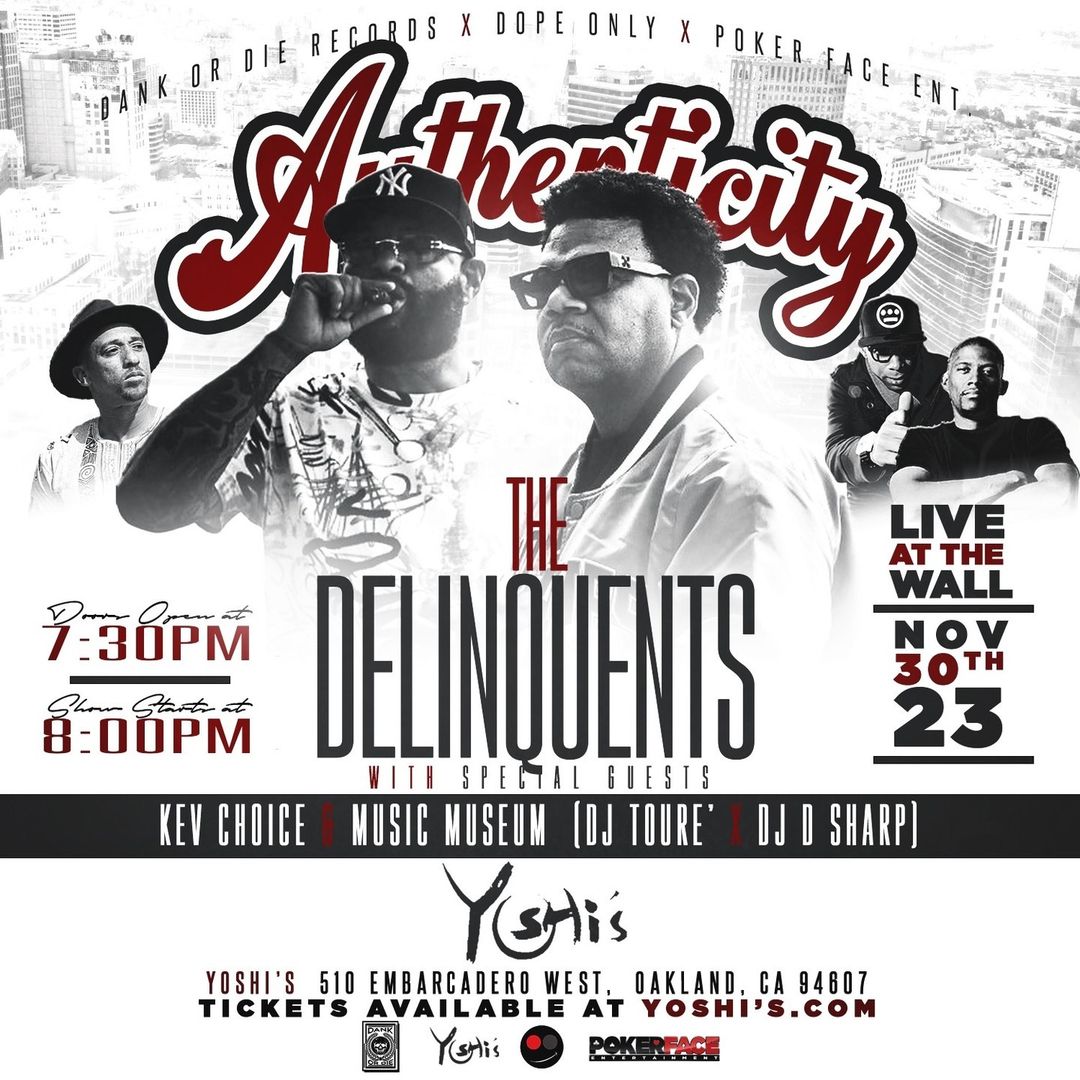 101PercentMusic's tweet photo. The Delinquents
Thursday, Nov 30th 
@yoshis_OAK #thewall https://t.co/1wk6V6Nwbv