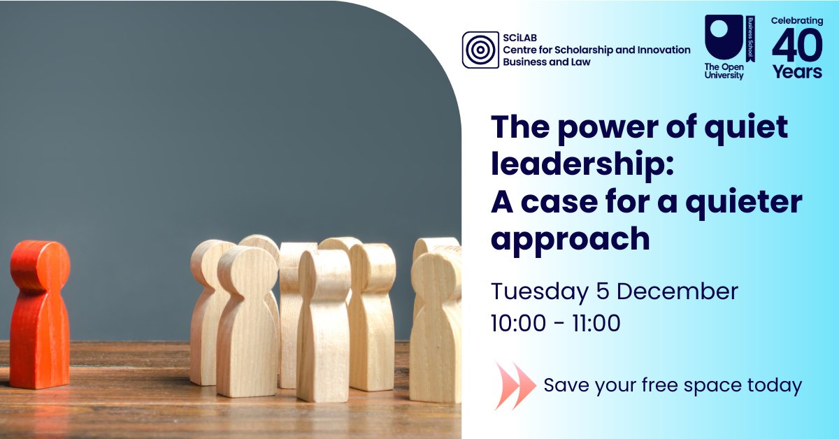 In a world where most leaders are extroverted, what can introverts bring to the table? 💭

Join <a href="/DrJacqueBaxter/">ProfJacqueline Baxter Writer/ artist/photographer</a> as we explore the power of quiet leadership and how to encourage introverts to take up leadership roles.

Save your free space 👉ow.ly/j2BX50PX3Ac