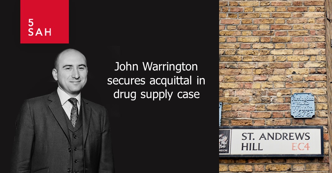 John Warrington secures acquittal in drug supply case The trial involved evidence relating to his previous convictions for conspiracy to supply crack cocaine and heroin and possessing cannabis with intent to supply bit.ly/5SAHJW