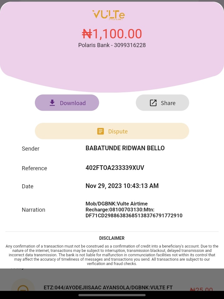 Tundebabsss's tweet photo. @PolarisBankLtd Hello polarisbankltd, I recharge on your app and have not been credited and you guy have debit from account and this have been happen most of the time https://t.co/gV9XPpc4KB