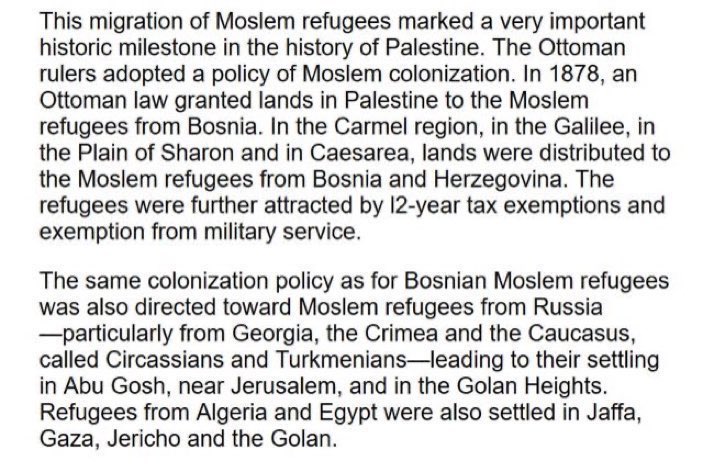 2. At the same time (in the late 1800s) the Ottoman Empire also had a policy of Islamic colonisation in Palestine