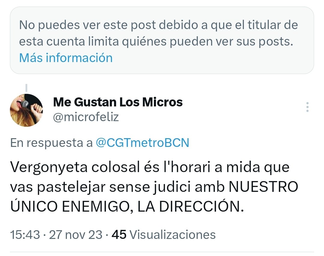 microfeliz's tweet photo. La intolerancia de mi compañero Toni Edo y su anarkosindicalismo de Olot: si no le das palmaditas en la espalda, te bloquea. Hasta luego Lucas! 🖕
#fuckfascism #intolerante #hastaluegolucas #queusbombin https://t.co/GXFH0SLCr1