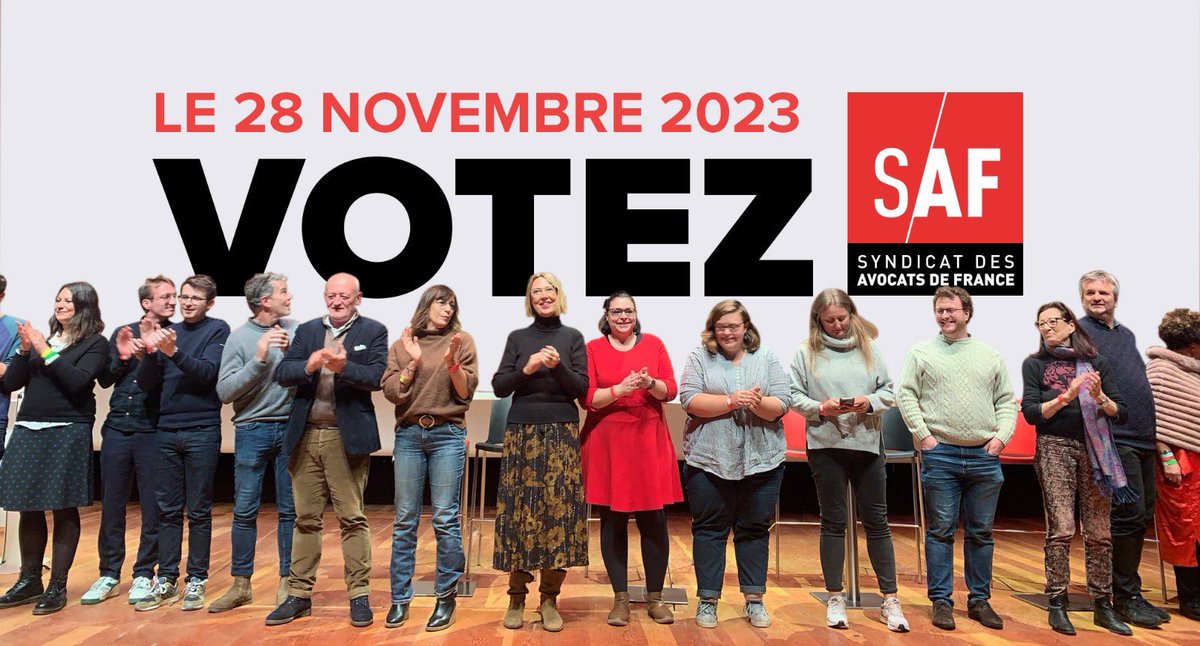 syndicatavocats's tweet photo. Elections @CNBarreaux : le SAF confirme sa présence au sein de l'institution. Nous arrivons en tête dans le collège national avec 6 https://t.co/jW4YXfpKCR et nous obtenons 3 https://t.co/jW4YXfpKCR sur le collège Paris. Un grand merci pour votre mobilisation. Bravo 👏 https://t.co/HBFku6z5v5