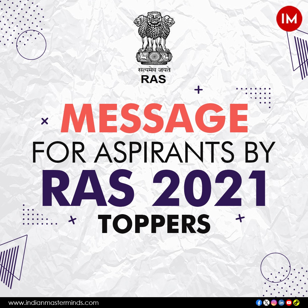 i3masterminds's tweet photo. Embracing success vibes from RAS 2021 Toppers!  Consistency, dedication, and the thrill of triumph – the winning formula! 

Read Full Story Here
https://t.co/dxvikpawAA

@vikrant_ras 

#RASJourney #TopperTalks #SuccessBlueprint #AchievementUnlocked #InspirationZone #RASToppers #RajasthanAdministrativeServices
@RajCMO @rashtrapatibhvn @PMOIndia @NNJSouth @NNJNorth @GSUPSC @cscrajasthan