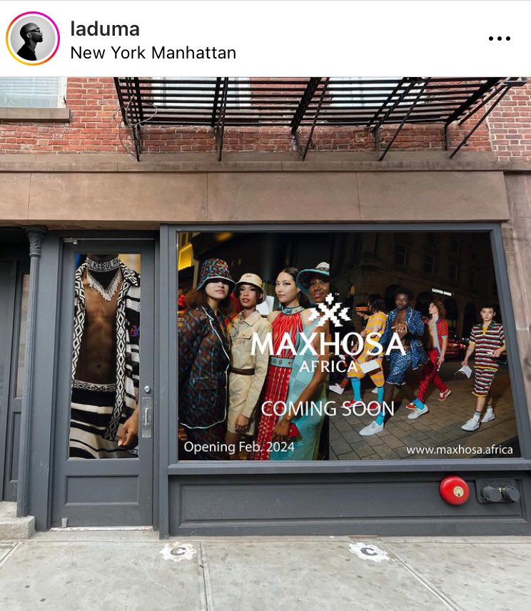 MaXhosaAfrica's tweet photo. We are excited to share the upcoming establishment of #MAXHOSA's new store location in New York. 
Our store will be unveiled in February 2024, situated in the southern part of the Soho district.

Our heartfelt appreciation goes out to all our patrons whose support has played a pivotal role in our growth, making it possible for us to reach this significant milestone.