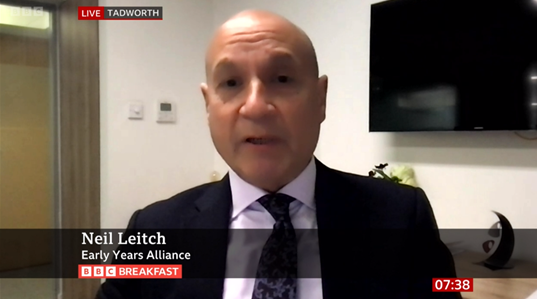 Our CEO Neil spoke to <a href="/BBCBreakfast/">BBC Breakfast</a> this morning about today's funding announcement, the 30-hours-expansion and wider sector challenges alongside <a href="/ElaineSagar/">Elaine Sagar</a> CEO of the The Sunflower Group

You can watch the full report 👇bit.ly/411EY8h
