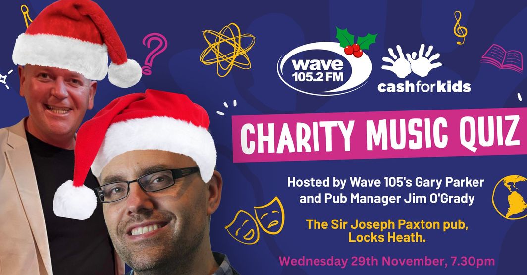 Tonight's the night! We have 23 teams competing with all the money going towards buying gifts for Wave 105's #MissionChristmas. 📷📷 See you at the Joseph Paxton. Quiz starts at 8, arrive early to eat. fb.me/e/3fGwbrNWW @garyparkerradio @jimwarsash