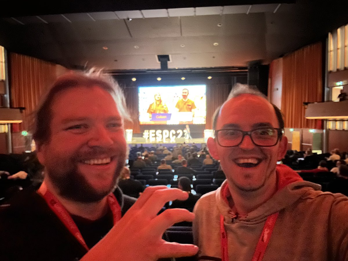 FerdiLethen's tweet image. Yesterday it sounded like it was a myth but we are both really at the #ESPC. Nice to see you here @AtholyMardies