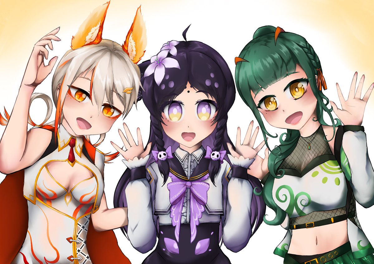 ขอให้ทั้งสามคนโชคดีกับการเดินทางครั้งใหม่นะครับ
ขอขอบคุณ สำหรับที่ผ่านมาได้สร้างช่วงเวลาดีๆเอาไว้มากมายนะครับ
🧡💜💚
#HongFeiFanArt #MelitaFanArt #JuJuFanArt