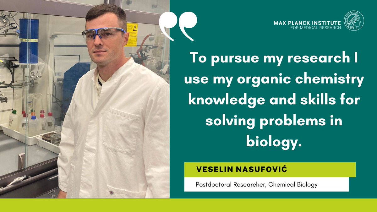 🚲⚗️🧠Bike, Bench, Brainstorming - Today, our #MPIMRSpotlight focusses on @nasufovic_v . 💫Read on what else Veselin likes about his life at the institut.👀