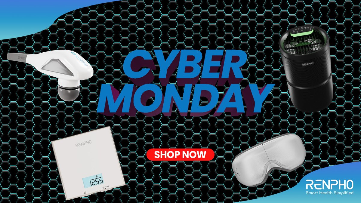 FischerHerrmann's tweet photo. After Black Friday, Upgrade your desires to reality this Cyber Monday with Renpho! Check this link to shop: https://t.co/HgXaw2PpdJ #CyberMonday2023 #CyberMondayDeals #Sales #discount #onlineshopping https://t.co/ECTzzmWqlP