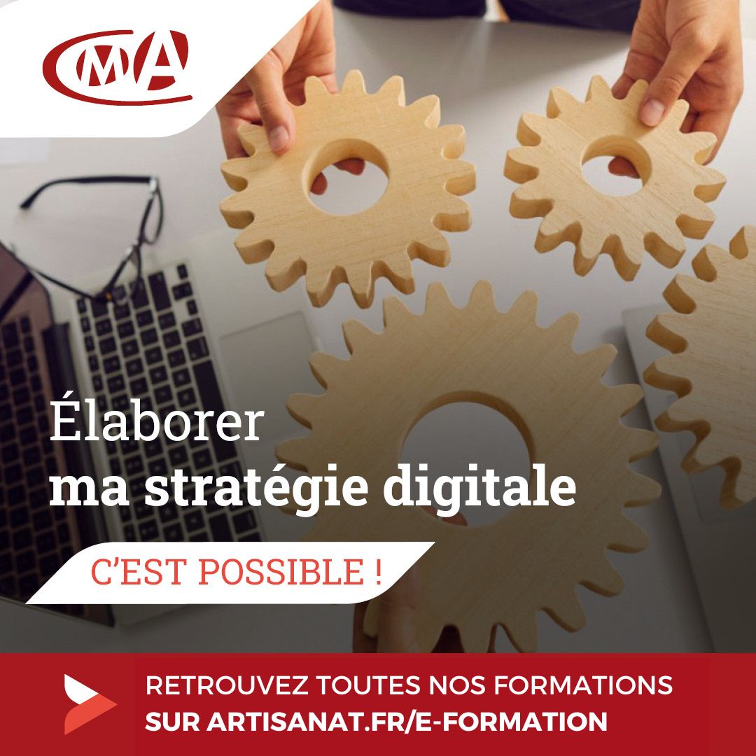 CMAFrance_'s tweet photo. 📌 Une entreprise performante doit pouvoir gagner en visibilité pour développer son chiffre d’affaires 📈 

Les #CMA proposent une formation tutorée pour élaborer une stratégie digitale ➡️ une formation à suivre en ligne à son rythme ! 

➕Rendez-vous sur https://t.co/CJs9eX83xd https://t.co/AVHALJ9Rzd