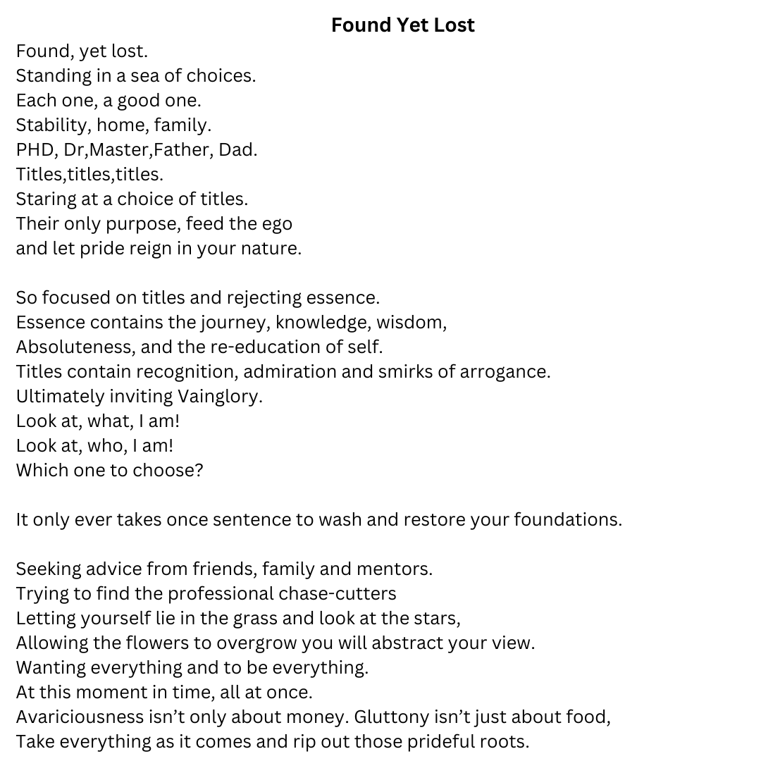 bradyjmacgregor's tweet photo. Going to share my poetry here too.
let me know what yall think and any feedback from #writers or #poets would be grand!

#poetry #actor https://t.co/lYhrvfFe0A