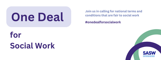 BASW_UK's tweet photo. 📢 Call for “One Deal for Social Work” in Scotland 📢

@ScotsSW has launched a campaign calling for nationally agreed terms and conditions that are fair to social work. 👍

Find out more ⬇️ #OneDealForSocialWork

https://t.co/IDxZMaaDuB https://t.co/KWC1EYmfI3