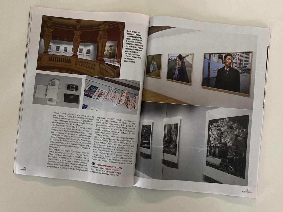 PEdePibrac's tweet photo. PRESSE 📰
Point de Vue : L’artiste qui ne voyageait jamais seul 🇯🇵🇨🇺

Merci Fanny Del Volta pour ce superbe portrait original et familiale dans le dernier numéro de @PointDeVueMag 🙏 https://t.co/JDmvn1KFbL