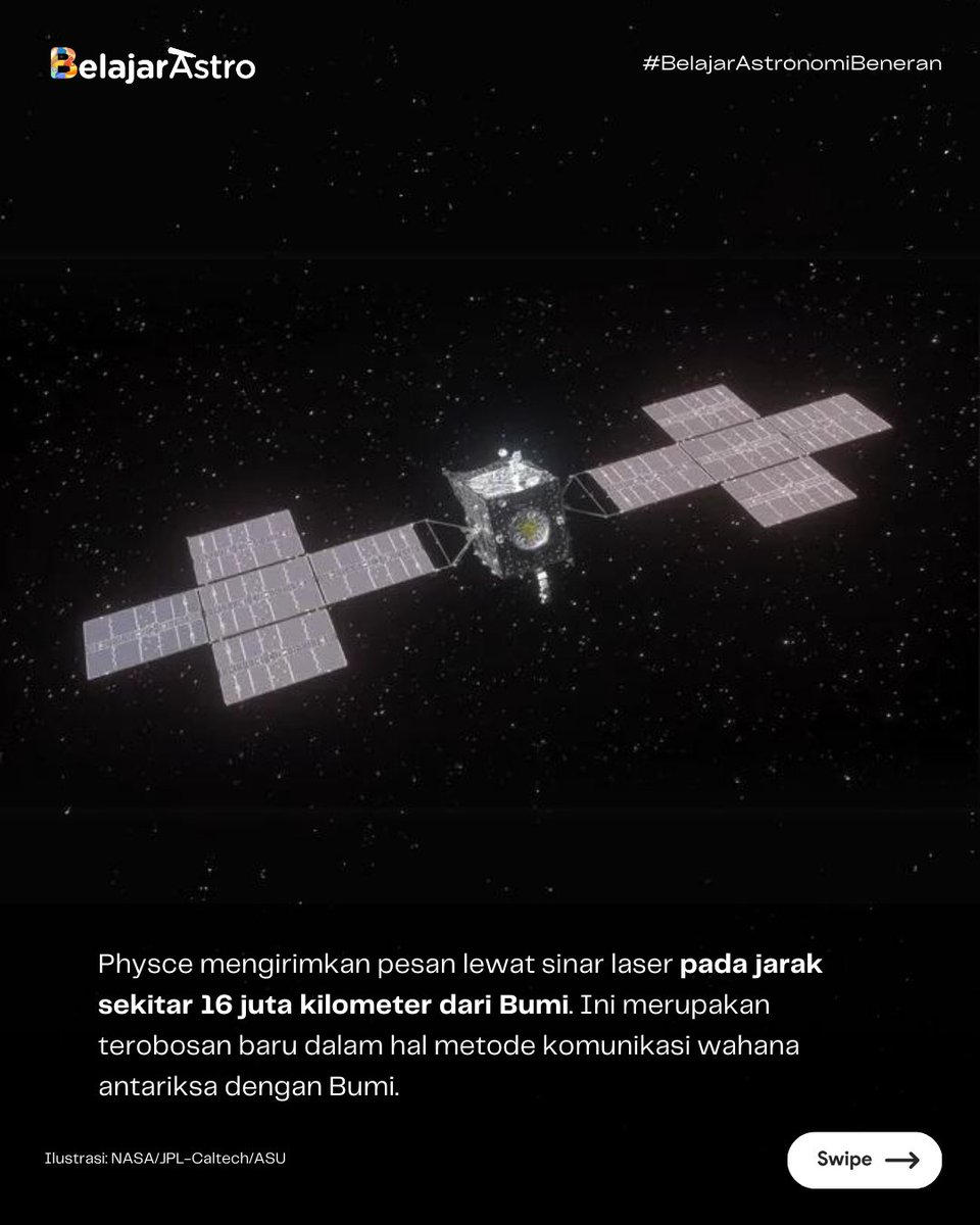 BelajarAstro_id's tweet photo. Ada yang hubungi Bumi dari luar angkasa? 📞

Baru-baru ini, Bumi menerima pesan yang dikirim lewat sinar laser dari jarak 16 juta tahun cahaya jauhnya. Pesan dari siapa ya?

[Utas 1/2] https://t.co/teyskpVyPW