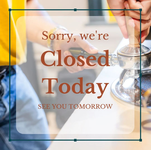 Unfortunately, due to unforeseen circumstances, we are CLOSED today. Please note, if you are booked on for yoga or a workshop today, these will still be going ahead. We really apologies for any inconvenience. We will be back open tomorrow at 8.30am!