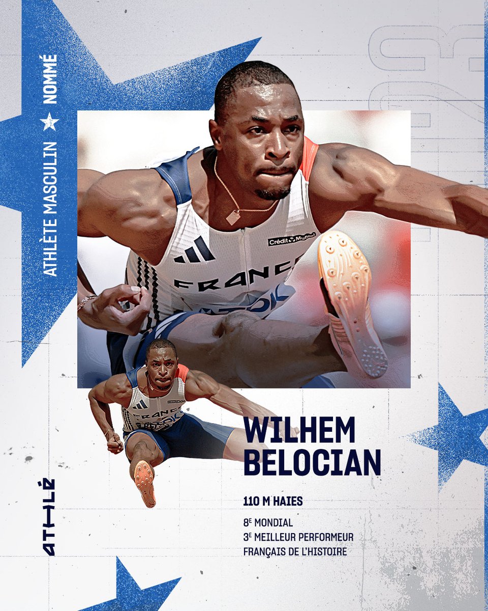 FFAthlétisme (@ffathletisme) on Twitter photo 🏆 𝗔𝗧𝗛𝗟𝗘𝗧𝗘 𝗠𝗔𝗦𝗖𝗨𝗟𝗜𝗡 𝗗𝗘 𝗟'𝗔𝗡𝗡𝗘𝗘 𝟮𝟬𝟮𝟯
🔁 RT pour soutenir <a href="/wilhembelocian/">wilhem belocian</a> à l’élection des #Athletes2023 !
🗳 VOTEZ aussi sur : bit.ly/Athletes2023
🏁 Fin des votes le 5 décembre. 🏆 𝗔𝗧𝗛𝗟𝗘𝗧𝗘 𝗠𝗔𝗦𝗖𝗨𝗟𝗜𝗡 𝗗𝗘 𝗟'𝗔𝗡𝗡𝗘𝗘 𝟮𝟬𝟮𝟯
🔁 RT pour soutenir <a href="/wilhembelocian/">wilhem belocian</a> à l’élection des #Athletes2023 !
🗳 VOTEZ aussi sur : bit.ly/Athletes2023
🏁 Fin des votes le 5 décembre.