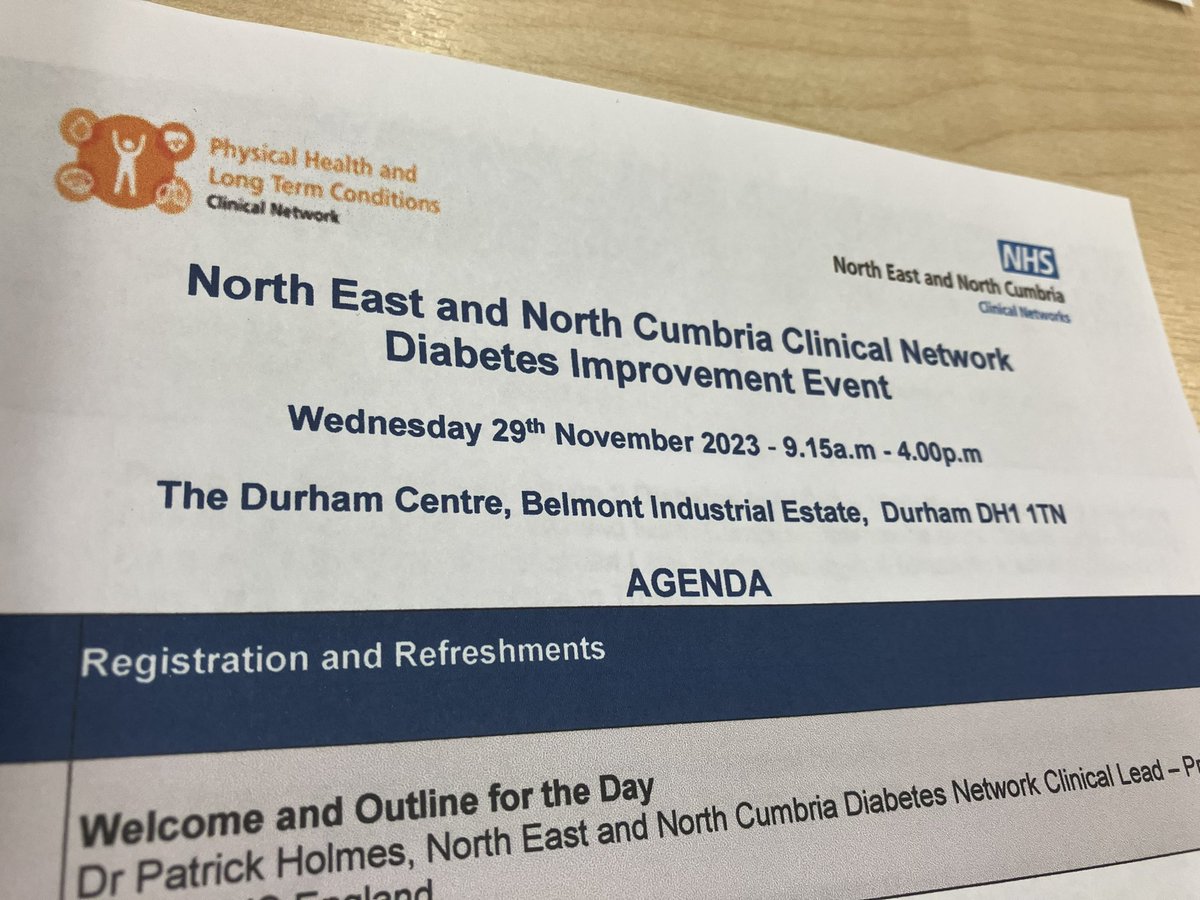If you are at the NENC clinical network diabetes improvement event today come and talk research engagement. We have a stand and would love to chat @NIHRCRN_NENCumb @drpatrickholmes #DiabetesResearch